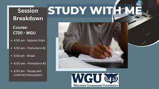 Live Study w/ Me | 2 Hours POMODORO Method | WGU - C720 #wgu #C720 #supplychainmanagement