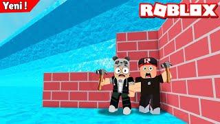 Bir Ev Yap ve Tsunamiye Karşı Kendini Savun ! - Panda ile Roblox Build to Survive the Tsunami 