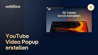 Eigenes YouTube Video Popup in Webflow erstellen (und mit Cookie Script blockieren)