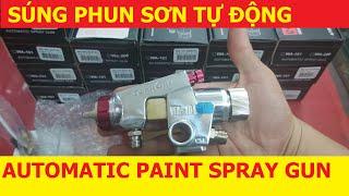 Súng phun sơn tự động WA-101-082P Rochen | Súng phun sơn đồ gỗ | Súng phun sơn tự động nón bảo hiểm