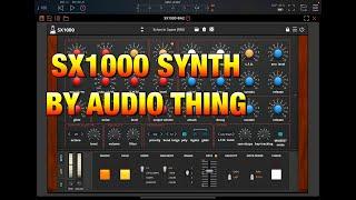 SX1000 Analogue Synth by AudioThing - Emulation of the JEN SX1000 - Walkthrough & Demo for the iPad