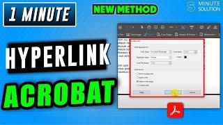 How to add hyperlink in adobe acrobat 2024 | Create Hyperlink on PDF