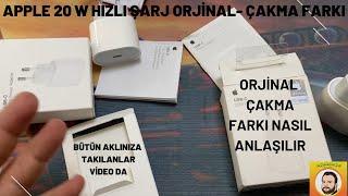 APPLE 20 W HIZLI ŞARJ BAŞLIK ORJİNAL / ÇAKMA FARKI/ALIRKEN NELERE DİKKAT ETMELİYİZ?