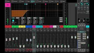 Virtual soundcheck/mixing on Behringer X Air 18.