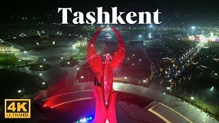 World travel, Aerial view of Tashkent (Uzbekistan) 4k video