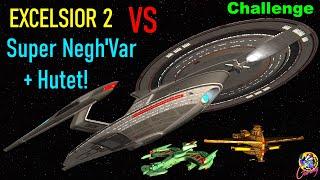 Challenge Excelsior 2 VS Super Negh'var + Cardassian Hutet - Both Ways - Star Trek Starship Battles