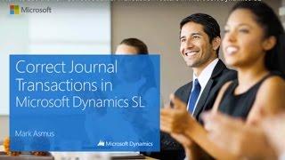 How to use the new Correct Journal Transaction feature in Microsoft Dynamics SL