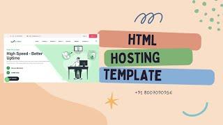 New HTML Web Hosting Template | Web Hosting Theme Design | How To Add Web Hosting Template In Whmcs