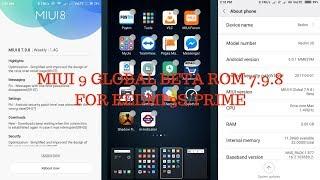 [OFFICIAL] MIUI 9 GLOBAL BETA ROM 7.9.8 FOR REDMI 3S/PRIME