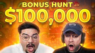 @PKLE has INSANE LUCK in this MASSIVE $100,000 Bonus Hunt... 50+ BONUSES!! (Highlights)
