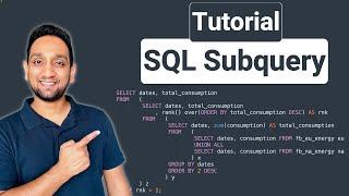 Subquery in SQL | Correlated Subquery + Complete SQL Subqueries Tutorial
