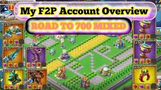 MY F2P ACCOUNT OVERVIEW 2025 PLANS ROAD 700 MIXED || Lords Mobile