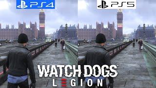 Watch Dogs Legion PS4 vs PS5 - Graphics Comparison - Framerate - 4K - Loading Times - 60FPS