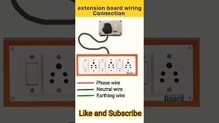 Switch board wiring connection diagram |   extension board #shorts #shortsvideo #viral  #trending