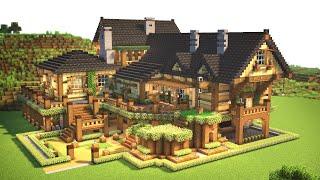 Minecraft - How to build a wooden mansion