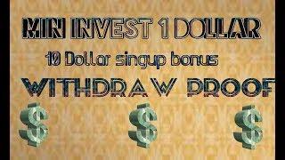 Bett.top | How to earn money from investment  site  with proof min 1 dollar investment