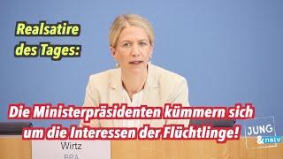 Realsatire: Ministerpräsidenten vertreten Interessen der Flüchtlinge