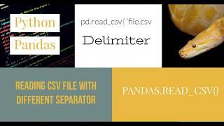 How import CVS into pandas with colon/tab/semicolon separator  Delimiter