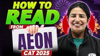 How to Read From Aeon Website | CAT 2025 Preparation