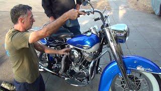 #151 1965 HARLEY PANHEAD 74ci FLH test ride tuning linkert repair NEW Restoration by Tatro Machine