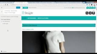 8Store Lite - How to create a home page/ Frontpage