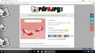 How to convert PDF to JPG image (Free tool) - Tutorial