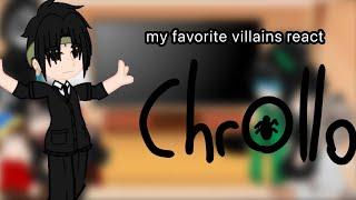 my favorite villains react ||Chrollo|| HXH|| GCRV|| PT3