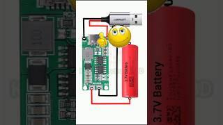 DIY Lithium battery charger circuit diagram #khairunelectronicsbd #diycircuit #shorts #shortsfeed