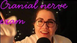 ASMR Cranial Nerve Exam (for real this time, soft spoken, latex, writing, face touching)