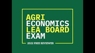 AGRICULTURAL ECONOMICS AND MARKETING (with voiceover)