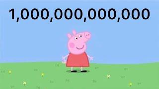 Peppa Pig saying im peppa pig 1,000,000,000,000 times #XtravityOnTop