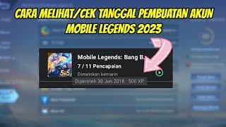 HOW TO VIEW MOBILE LEGENDS ACCOUNT CREATION DATE | HOW TO CHECK THE DATE OF ML ACCOUNT CREATION