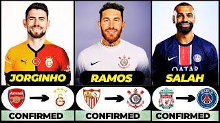  ALL LATEST CONFIRMED TRANSFER SUMMER AND RUMOURS 2024,  Ramos, Jorginho, Salah️