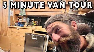 5 min. Van Tour - Foam Bones Self Built Transit