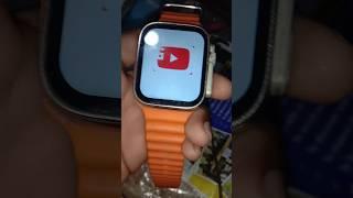 YouTube in t800 ultra smartwatch me code #smartwatch #youtubeshorts #applewatch #trending