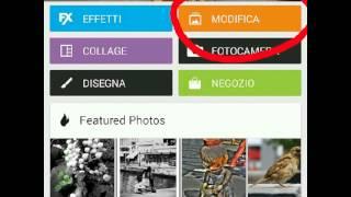 Come modificare una foto