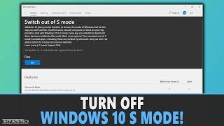 How To Turn Off Windows 10 S Mode | 2023
