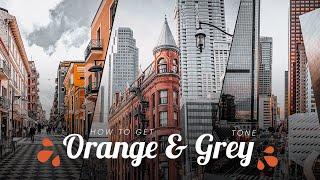 Orange & Grey Lightroom Preset | How to Edit in Lightroom Free | S4 Editing