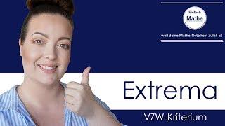 Extrema | Vorzeichen-Wechsel-Kriterium (VZW) | Hochpunkte und Tiefpunkte by einfach mathe!