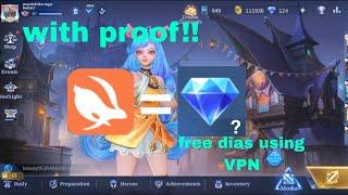 Free diamonds in mobile legends using VPN 2024 with proof!!