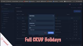 Laravel 11 CRUD Full Holiday HR Management