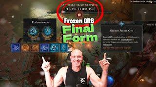 FROZEN Orb SORCERER Build in its FINAL Form! Diablo 4 Season 4
