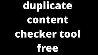 How To duplicate content checker tool free | Plagiarism Checker | Content Seo | Digital Marketing