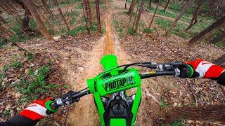 Woods Trail Riding on 2020 Kawasaki KX250F