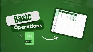 How to do basic operations in Excel |Tutorial For Beginners | Add, Subtract, Multiply, and Divide.