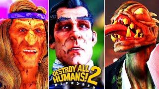 Destroy All Humans 2 Reprobed Remake All Boss Fights / Boss Battles 4K 60FPS