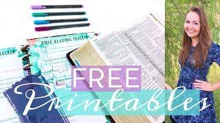 Bible Reading Tracker | Free Printables for Happy Planner