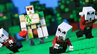 The story of Minecraft's First Iron Golem - LEGO Minecraft Animation - Stop Motion