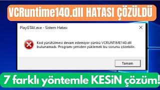 VCRUNTIME140.dll Hatası ve Kesin Çözümü