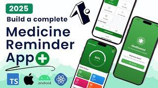 Build a Full Stack Medicine Reminder React Native App with | Async Storage, TypeScript, Notification